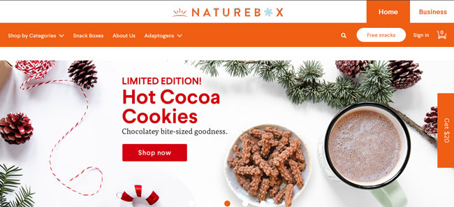 NatureBox Review homepage