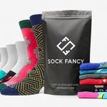 Sock-Fancy box on white background