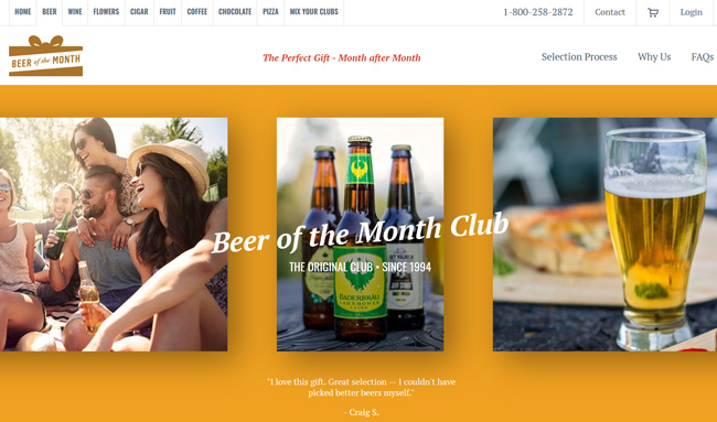 Clubs Of America Beer Of The Month Club homepage