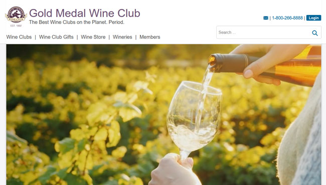 Gold Medal Wine Club Review homepage