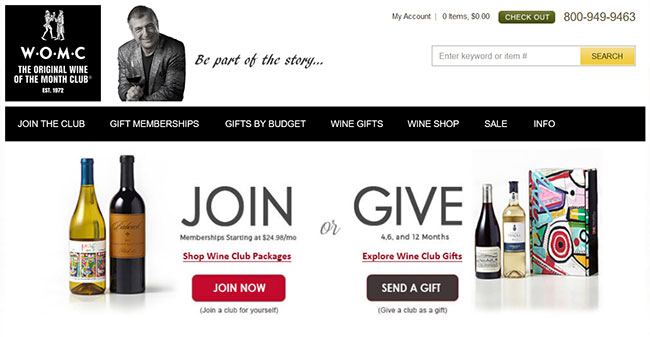 Wine Of The Month Club Review homepage